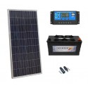 Kit solar Placa 150w Bateria 125ah Regulador 20a