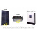 Kit solar 5940w/2970w Diarios con 2 Baterías